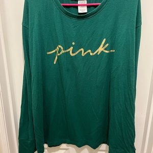 PINK cozy sleep shirt and jogger pants size XXL set